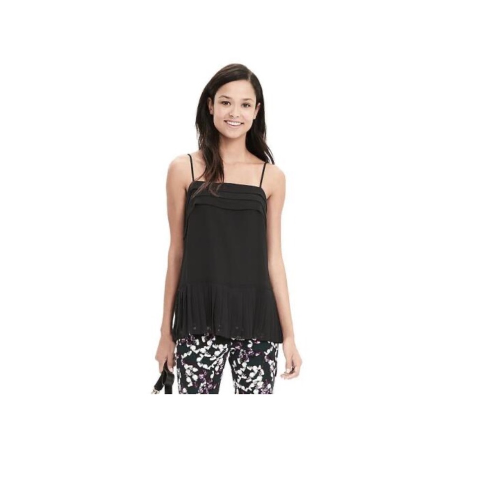 Banana Republic Pleated Chiffon Cami